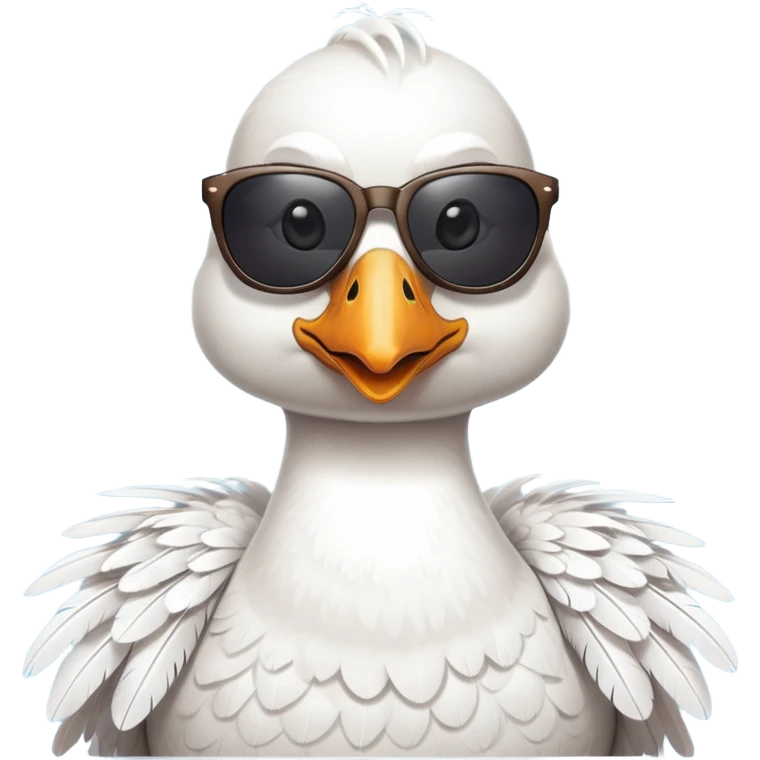 Goose wearing sunglasses emoji