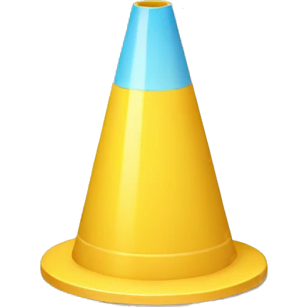 light yellow cone emoji emoji