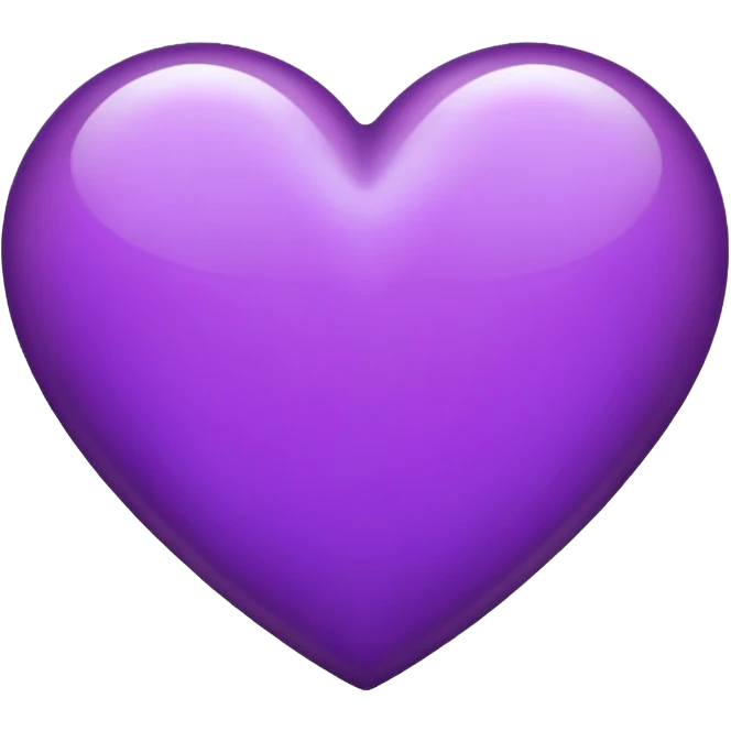 Purple heart emoji