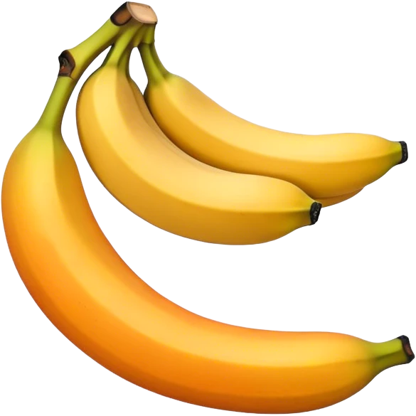 Two orange and one banana  emoji