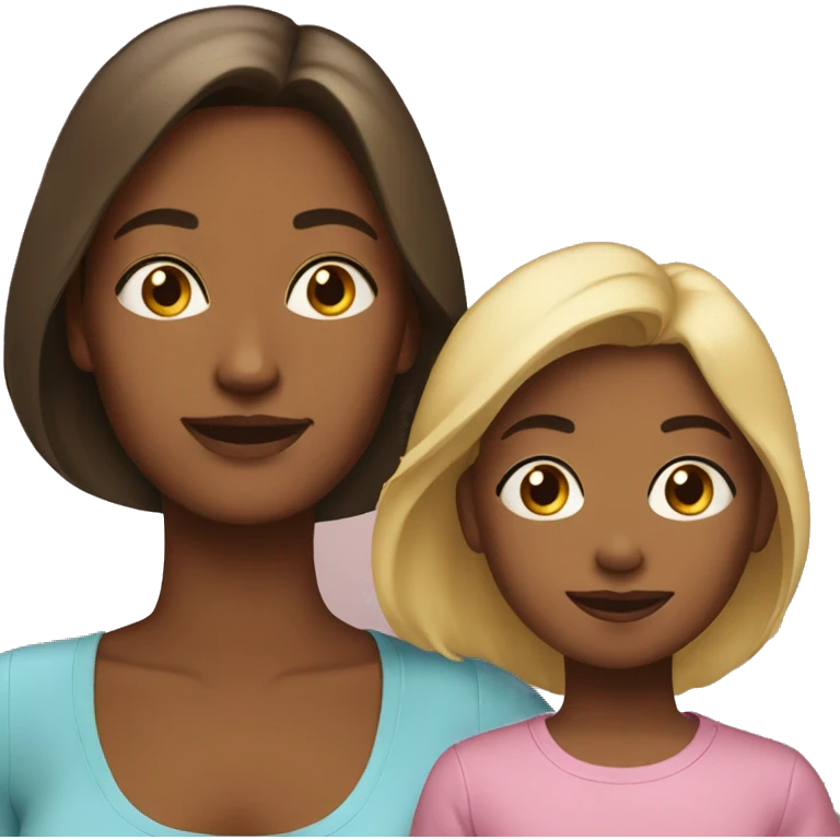 Mother and daughter  emoji