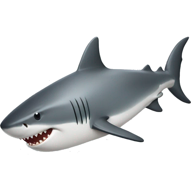 relaxed shark emoji