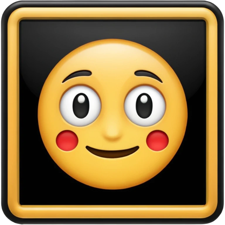 Black photo frame emoji