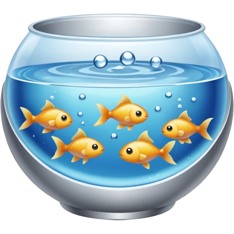 Mini fishes in a bowl for cooking  emoji