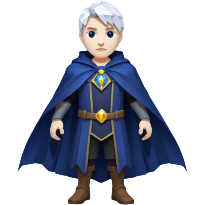 low poly warlock cape fantasy emoji