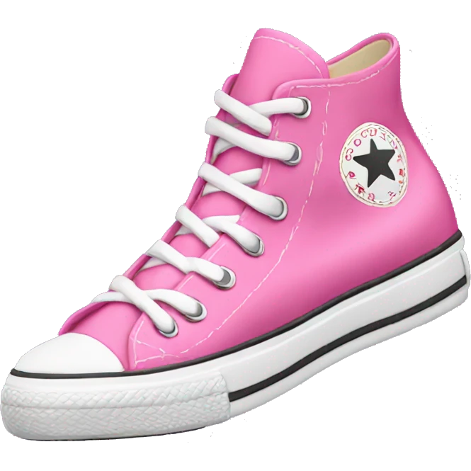 Pink converse sneakers  emoji