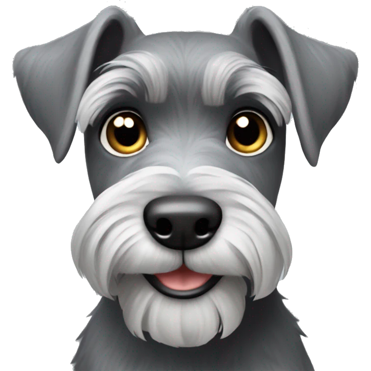 grey schnauzer ￼   emoji