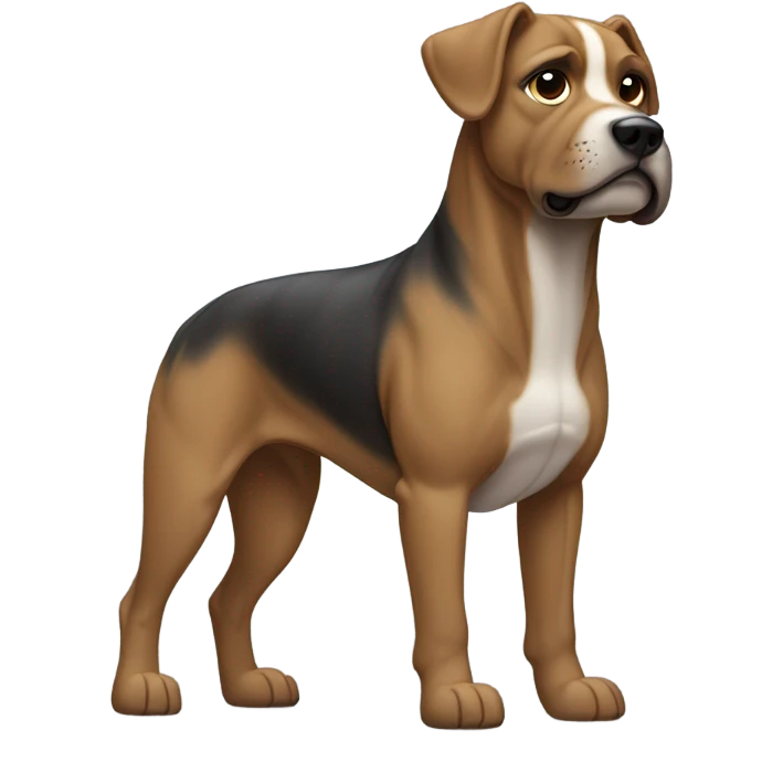 Staffie dog emoji