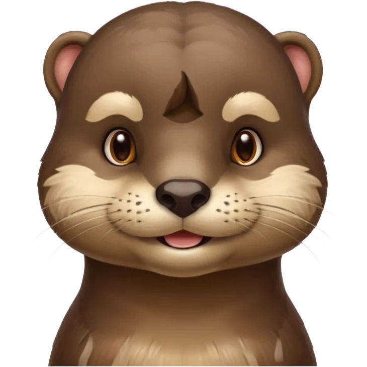a flirty italian male otter smirking emoji
