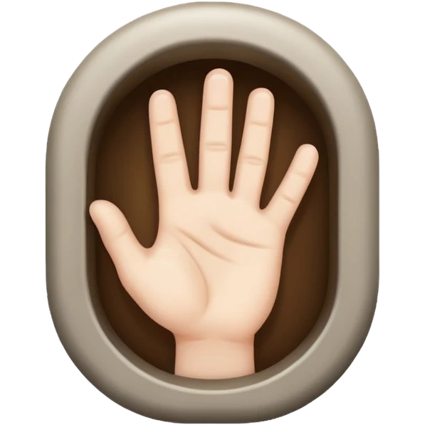 Fingers inside a hole emoji