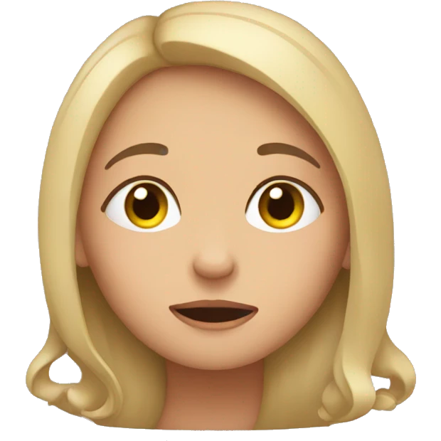 Sleepy girl emoji