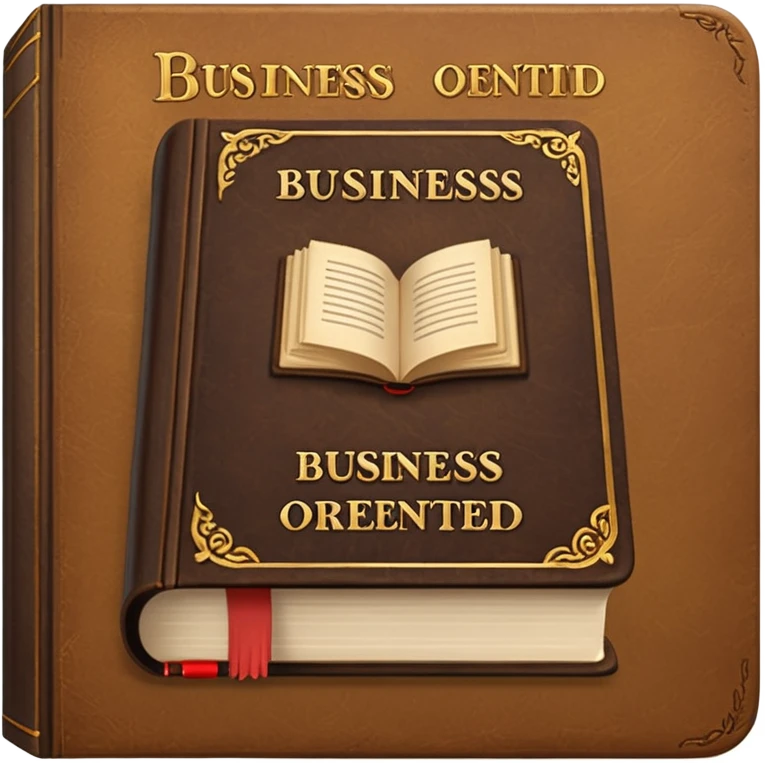 a book with a title "business-oriented intro" emoji