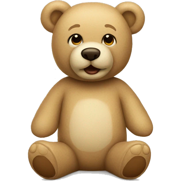 beige teddy bear emoji