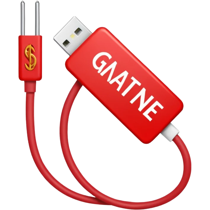 a red slash (🚫) over a cable with with the text "NOT GENUINE" emoji