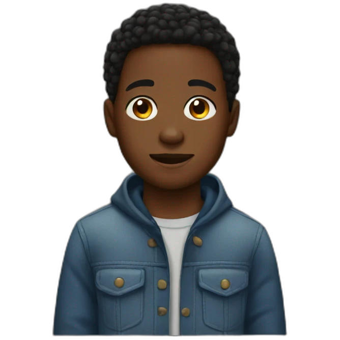 a black boy emoji