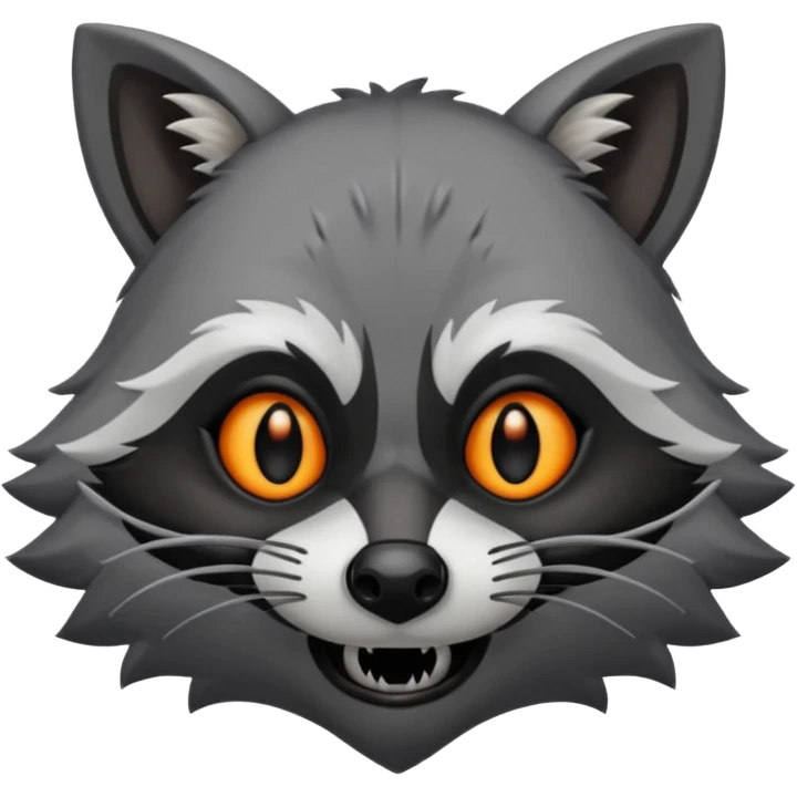  raccoon demon emoji