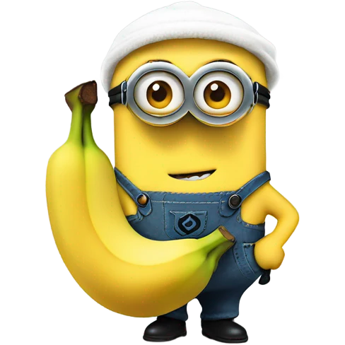 Minion with banana  emoji