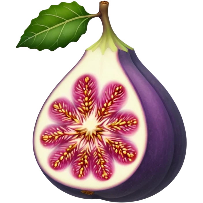 Please create a emoji of a single half of a fig  emoji