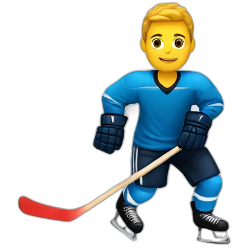 Jugador hockey patines español emoji