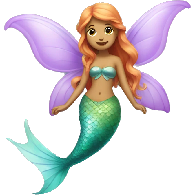 fairy with mermaid tail  emoji