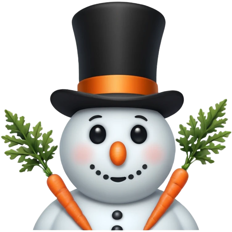 Christmas snow man emoji