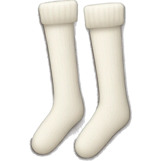 White wool stockings  emoji