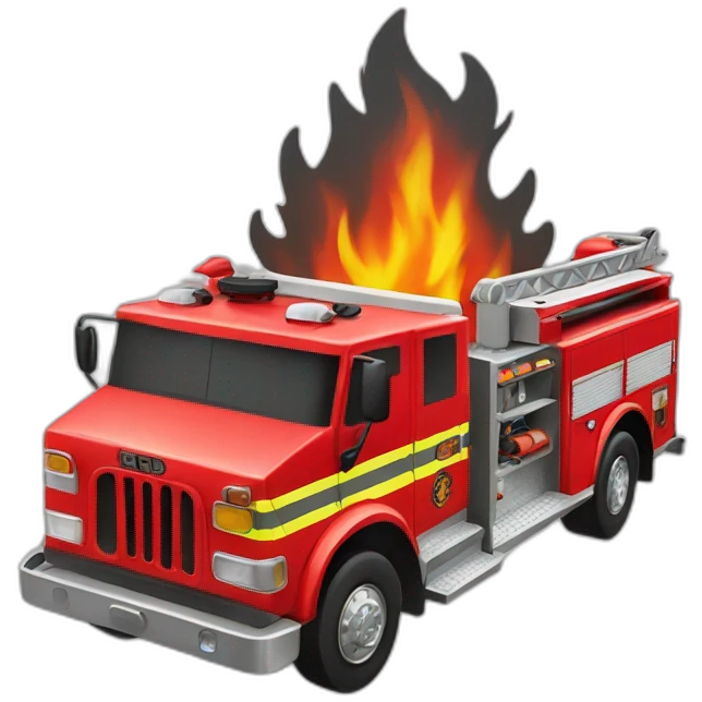 Fire fighter truck emoji