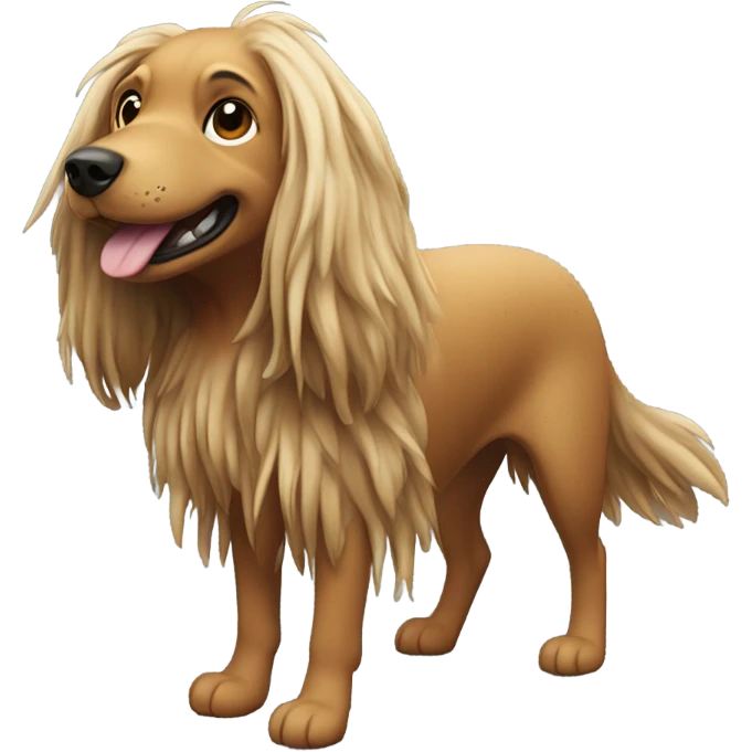 dog with dreads flying emoji