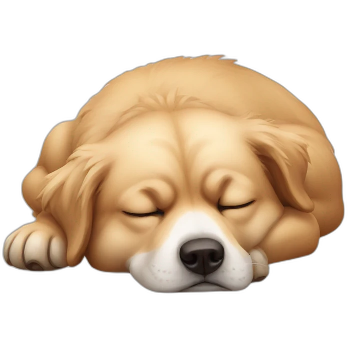 Austalian berger sleeping emoji
