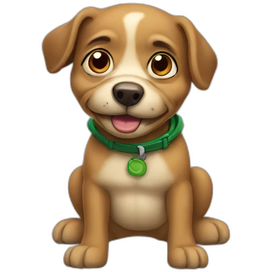 Cartoon turtledog  emoji
