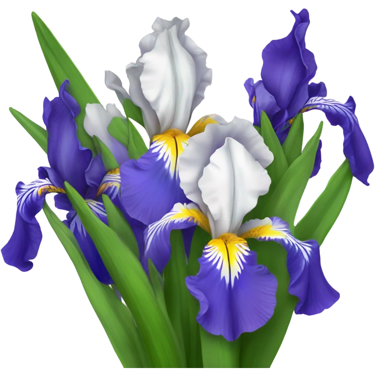Bouquet of irises emoji