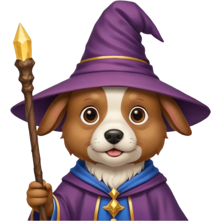 Dog wizard emoji