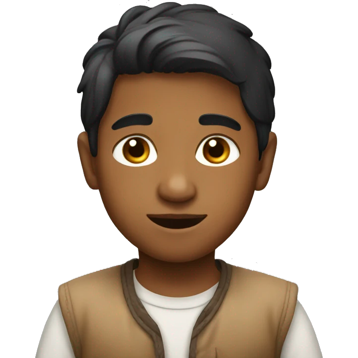 generate a image of indian boy emoji
