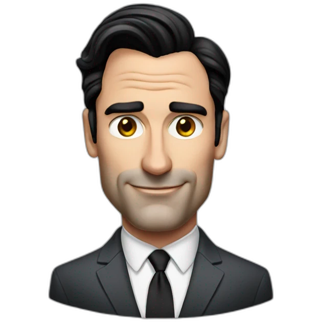 Jon hamm in suit emoji