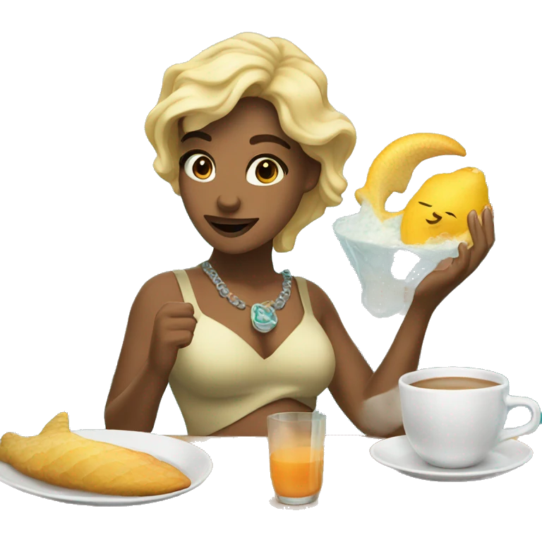 Sirena desayun emoji