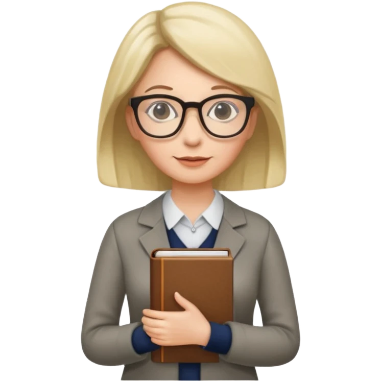 profesoară femeie  în picioare emoji