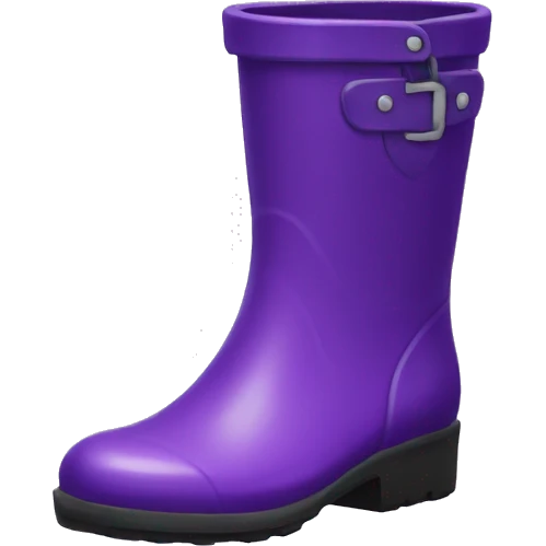 Purple Rain boots  emoji
