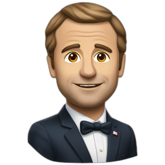 Macron choqué  emoji