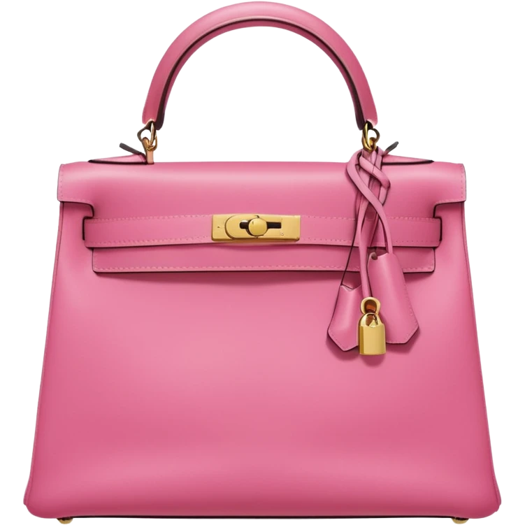hermes kelly bubble gum pink color bag  emoji