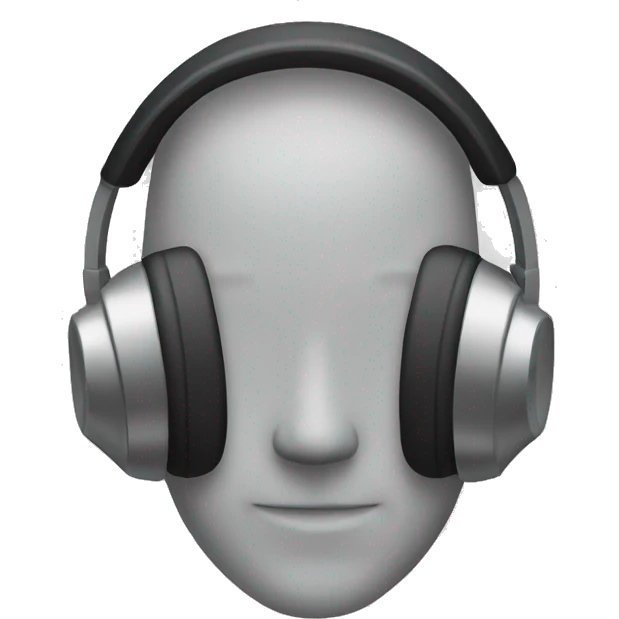 man headphone emoji