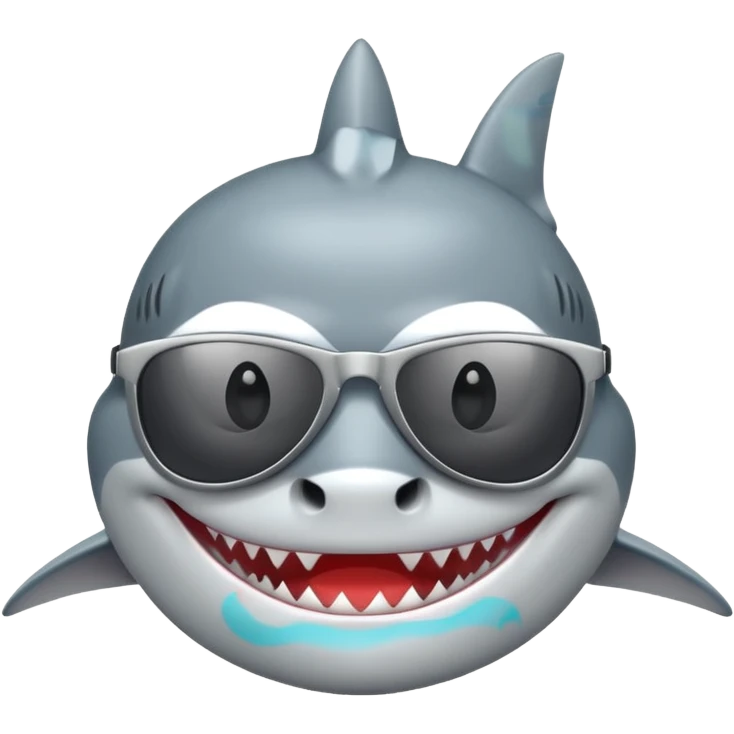 Shark with a sunglases emoji