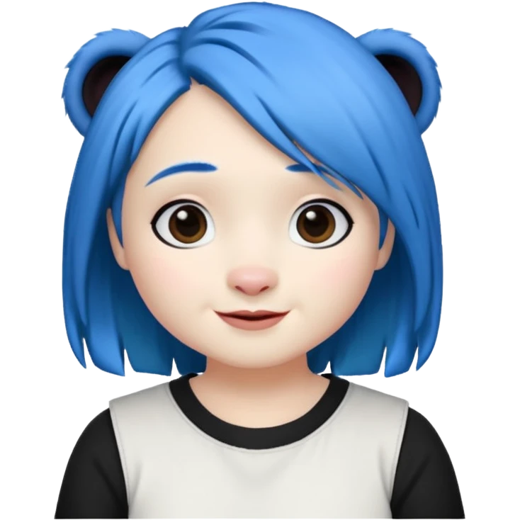 joy inside out blue hairpanda emoji