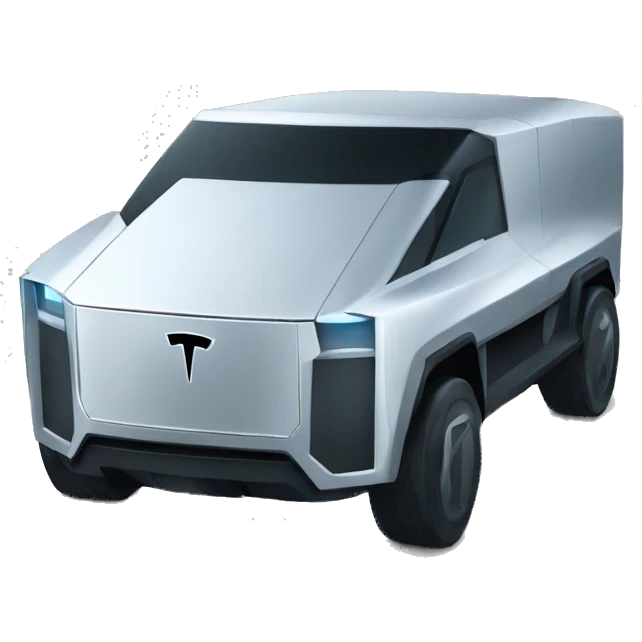 Une tesla cyber truck emoji
