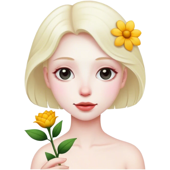 artificial intelligence with a flower emoji