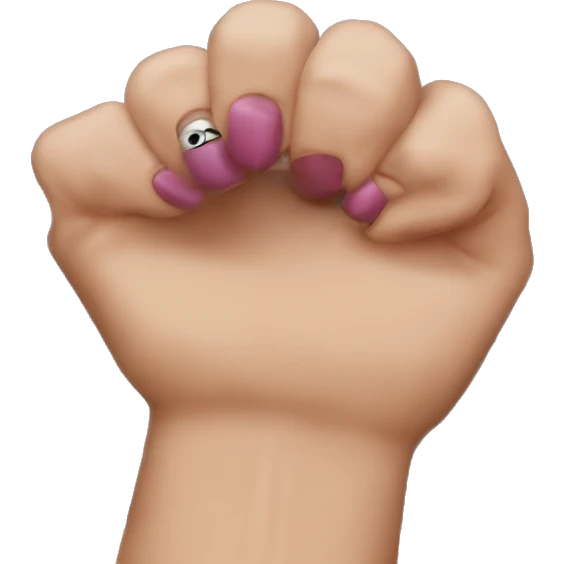 nail biting stop emoji