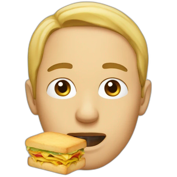 Quelqu'un qui mange emoji
