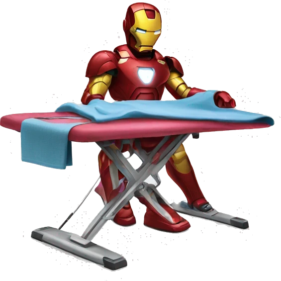 ironman ironing clothes emoji