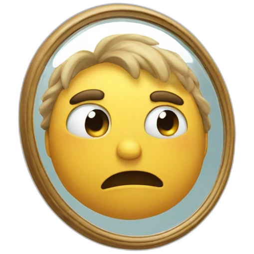 Charmender stuck in a mirror emoji