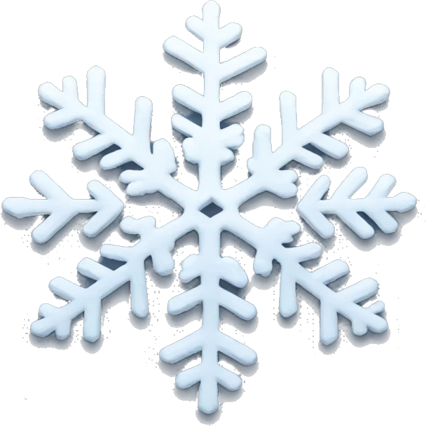 Cute snowflake emoji