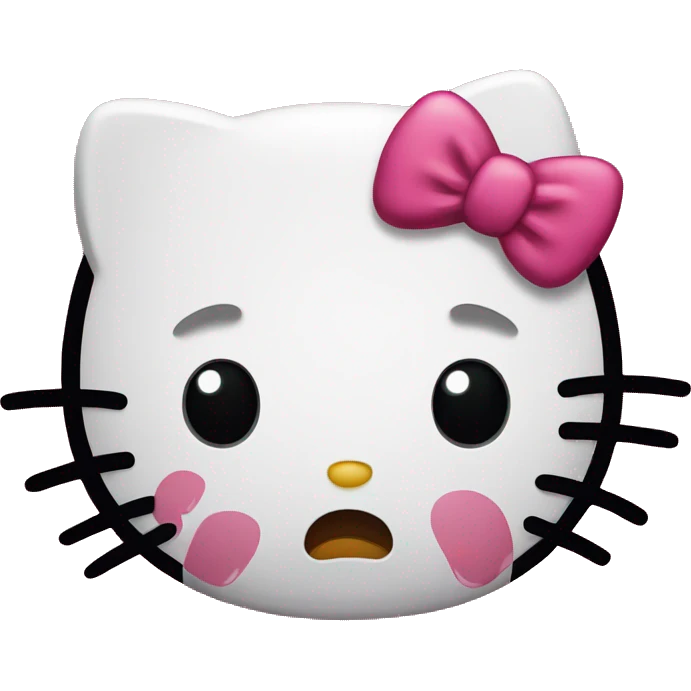 hello kitty crying emoji